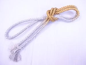 リサイクル　和装小物　帯締め　金銀糸　礼装用　正絹　手組　丸組